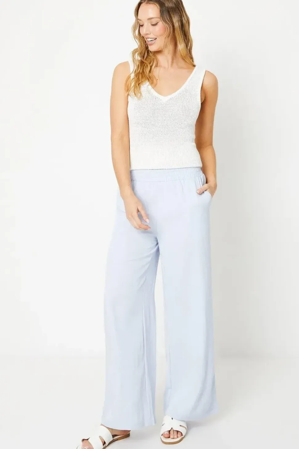 Soft Twill Elastic Waist Trouser