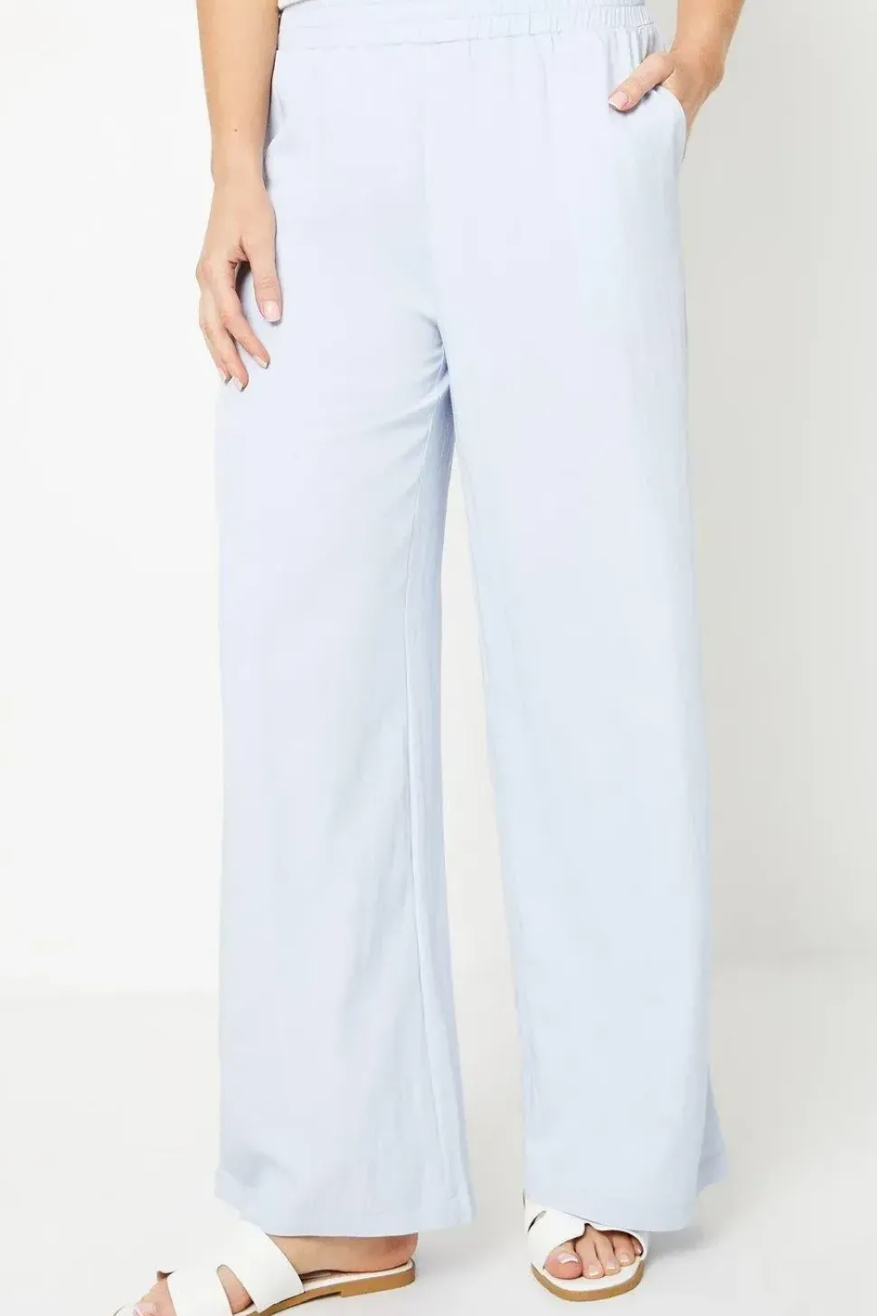 Soft Twill Elastic Waist Trouser