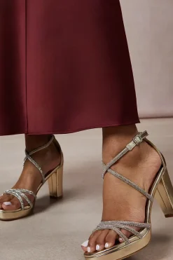 Soraya Diamante Platform High Heel Sandals