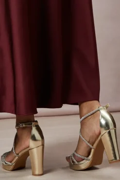 Soraya Diamante Platform High Heel Sandals