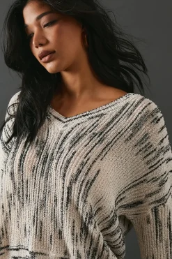 Space Dye Off The Shoulder Jumper