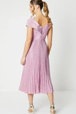Sparkle Bardot Midi Dress