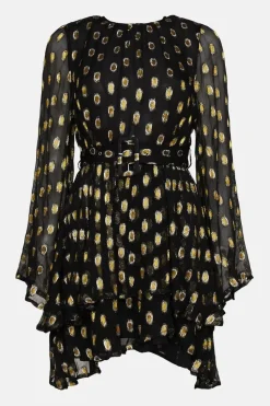 Sparkle Belted Mini Dress