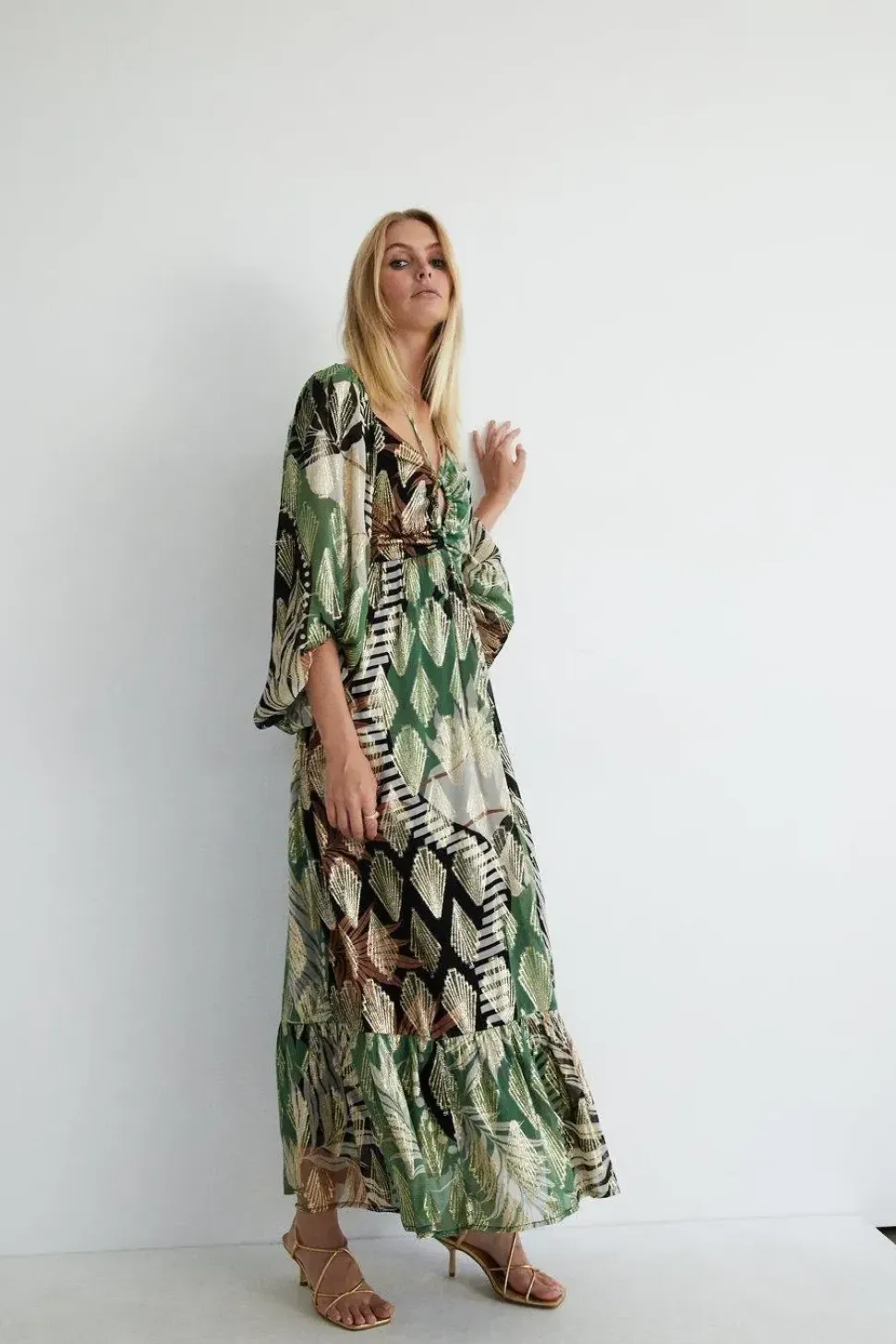 Sparkle Printed Maxi Dress