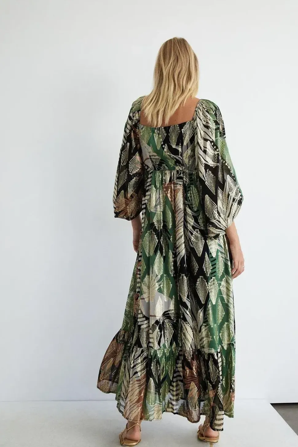 Sparkle Printed Maxi Dress