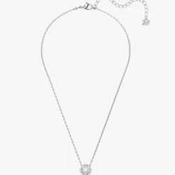 Sparkling Silver Dancing Crystal Necklace 5286137