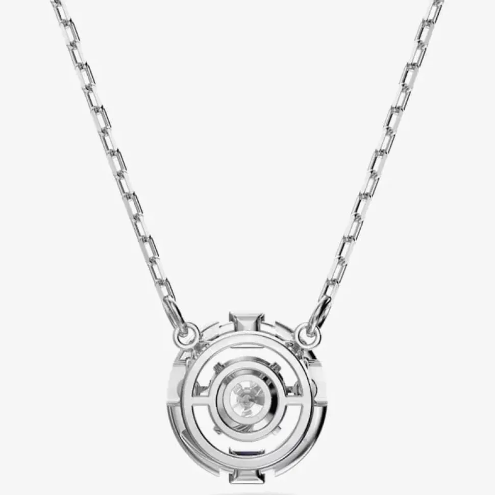 Sparkling Silver Dancing Crystal Necklace 5286137