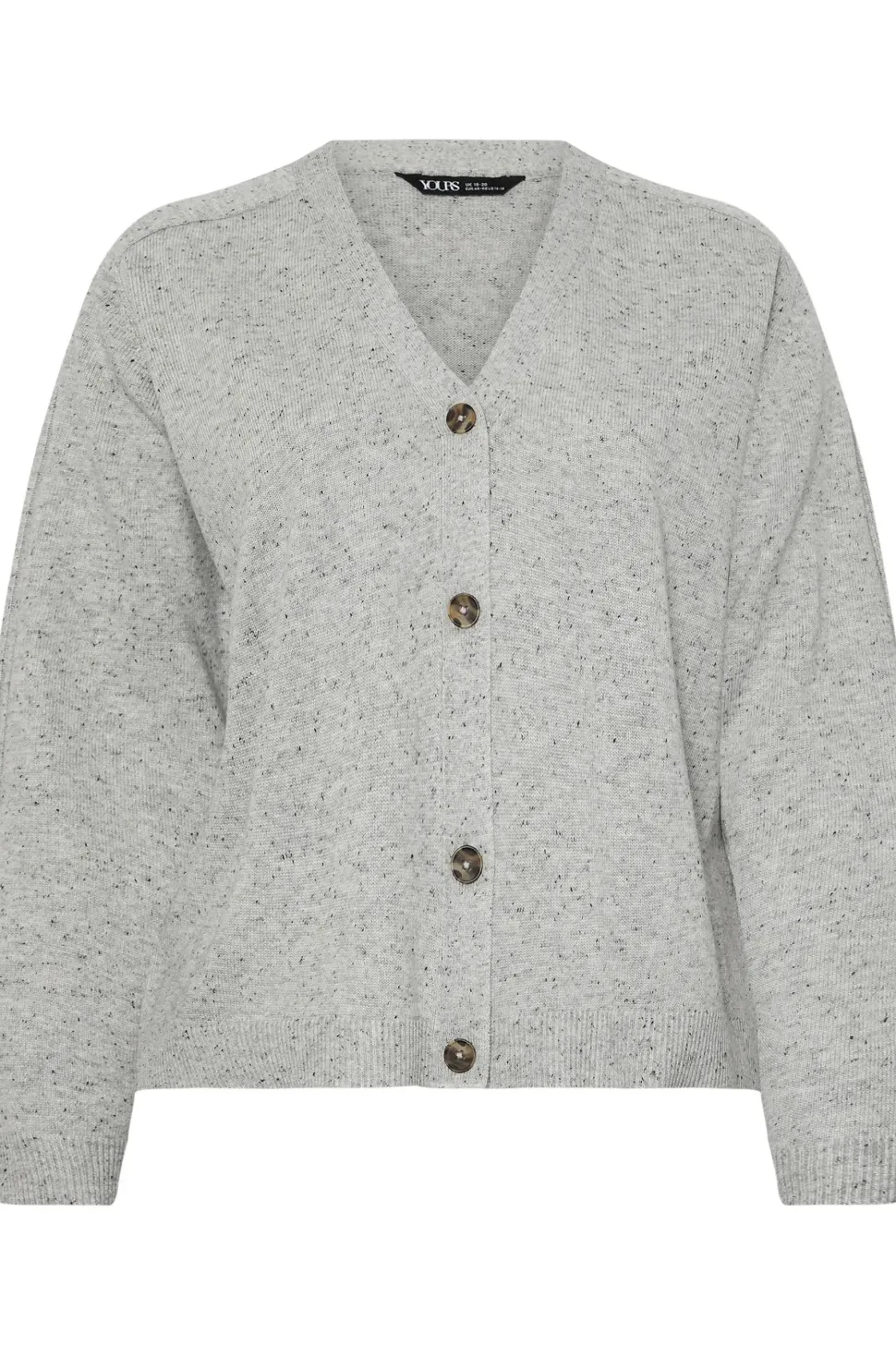 Speckled Button Through Cardigan