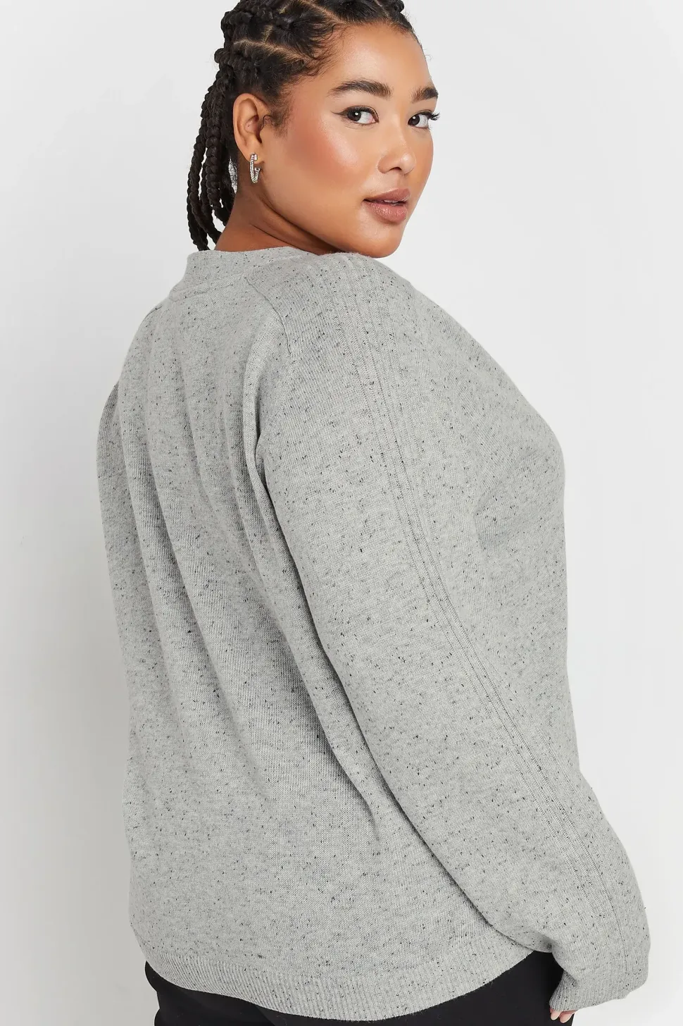 Speckled Button Through Cardigan