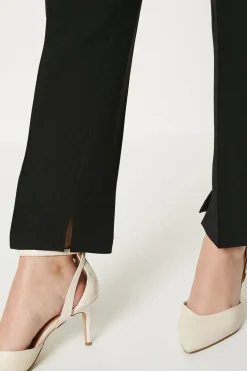 Split Hem Detail Tapered Trouser