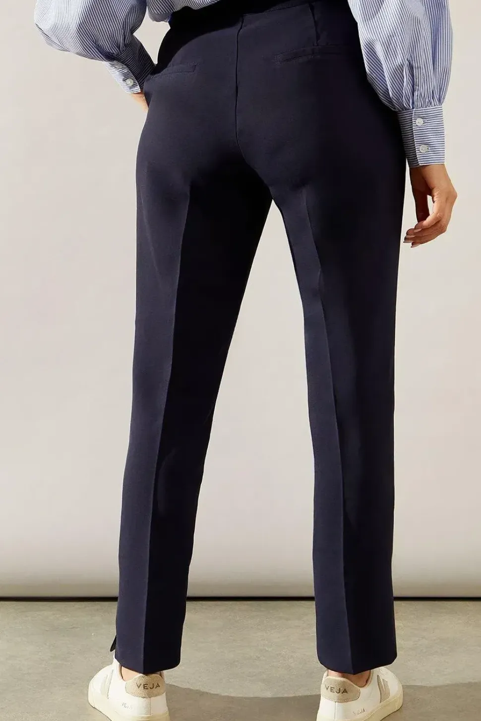Split Hem Tapered Trousers
