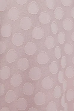 Spot Jacquard Cape Frill Sleeve Top
