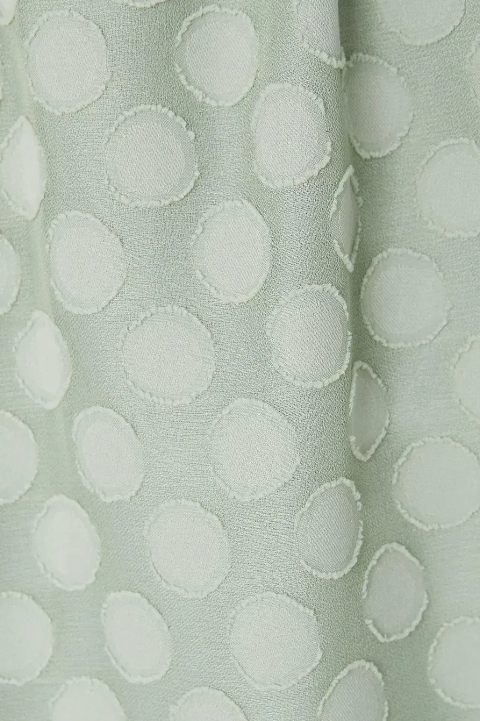 Spot Jacquard Gather Detail Top