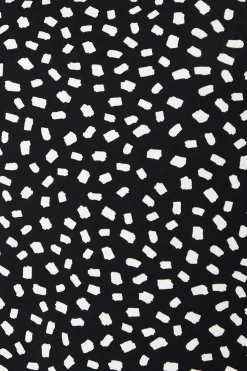 Spot Print Jersey Short Sleeve Shift Dress