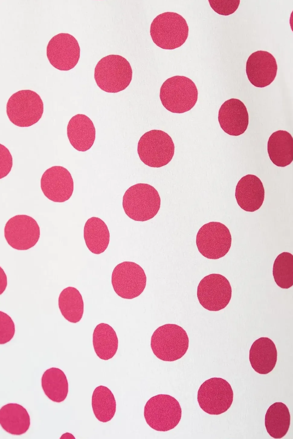 Spot Print Roll Sleeve Blouse
