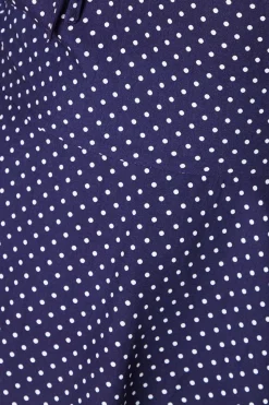 Spot Tie Front Mini Dress