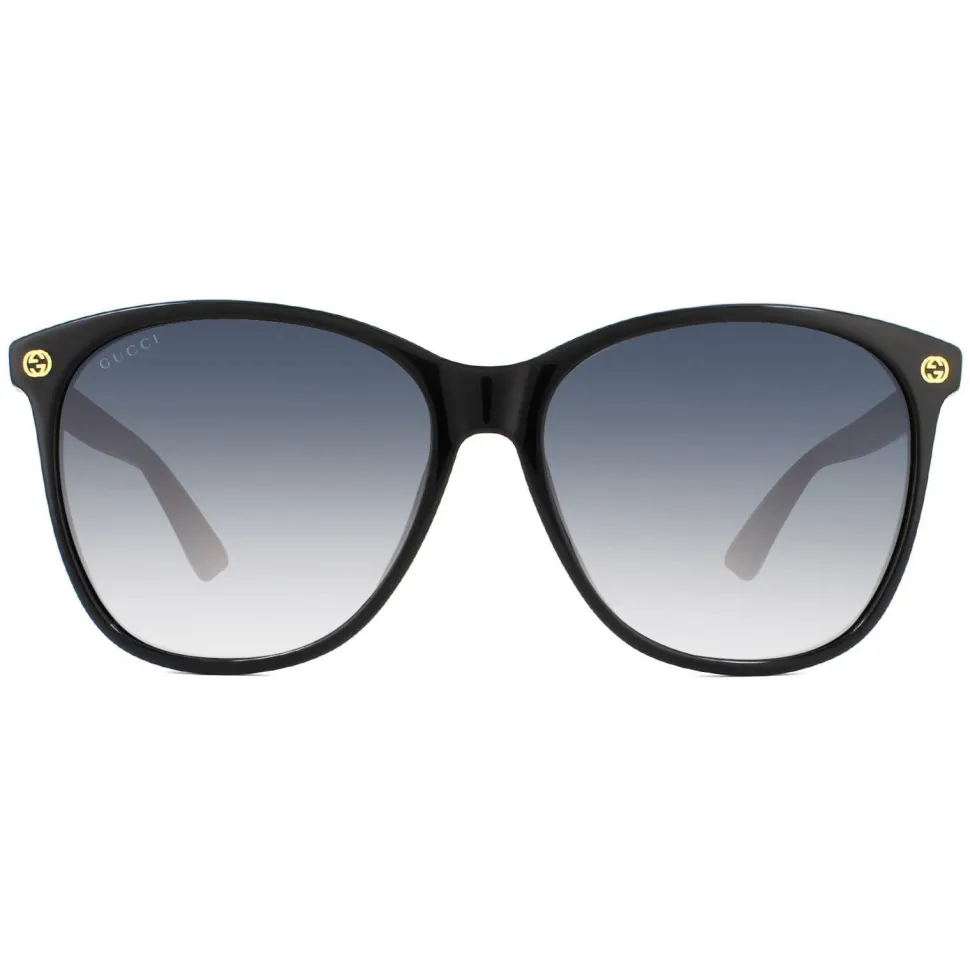 Square Black Brown Grey Gradient Sunglasses