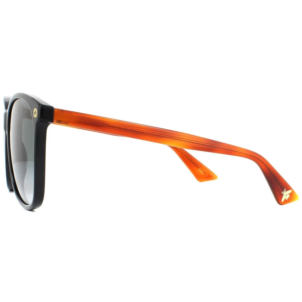 Square Black Brown Grey Gradient Sunglasses
