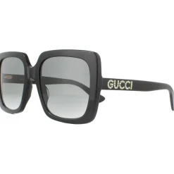 Square Black Green Glitter and Red Green Sunglasses GG0036SN