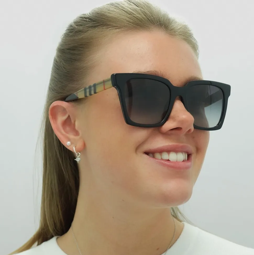 Square Black Grey Gradient BE4335 Sunglasses