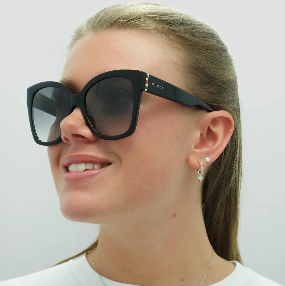 Square Black Grey Gradient Sunglasses