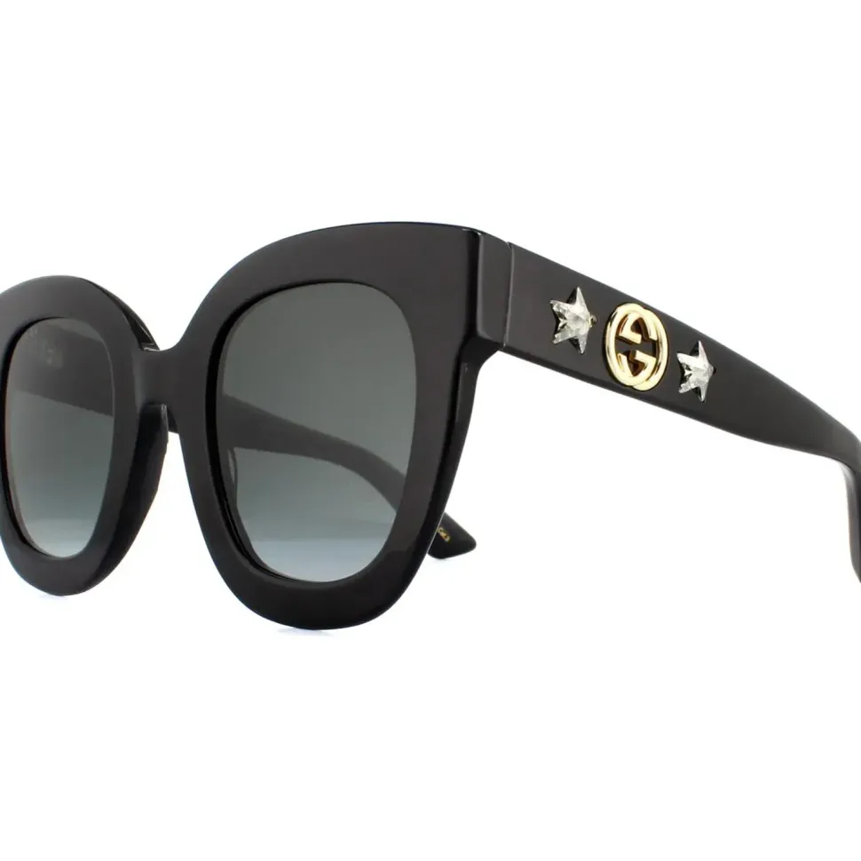 Square Black Grey Gradient Sunglasses