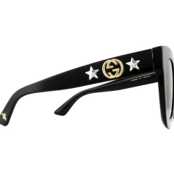 Square Black Grey Gradient Sunglasses