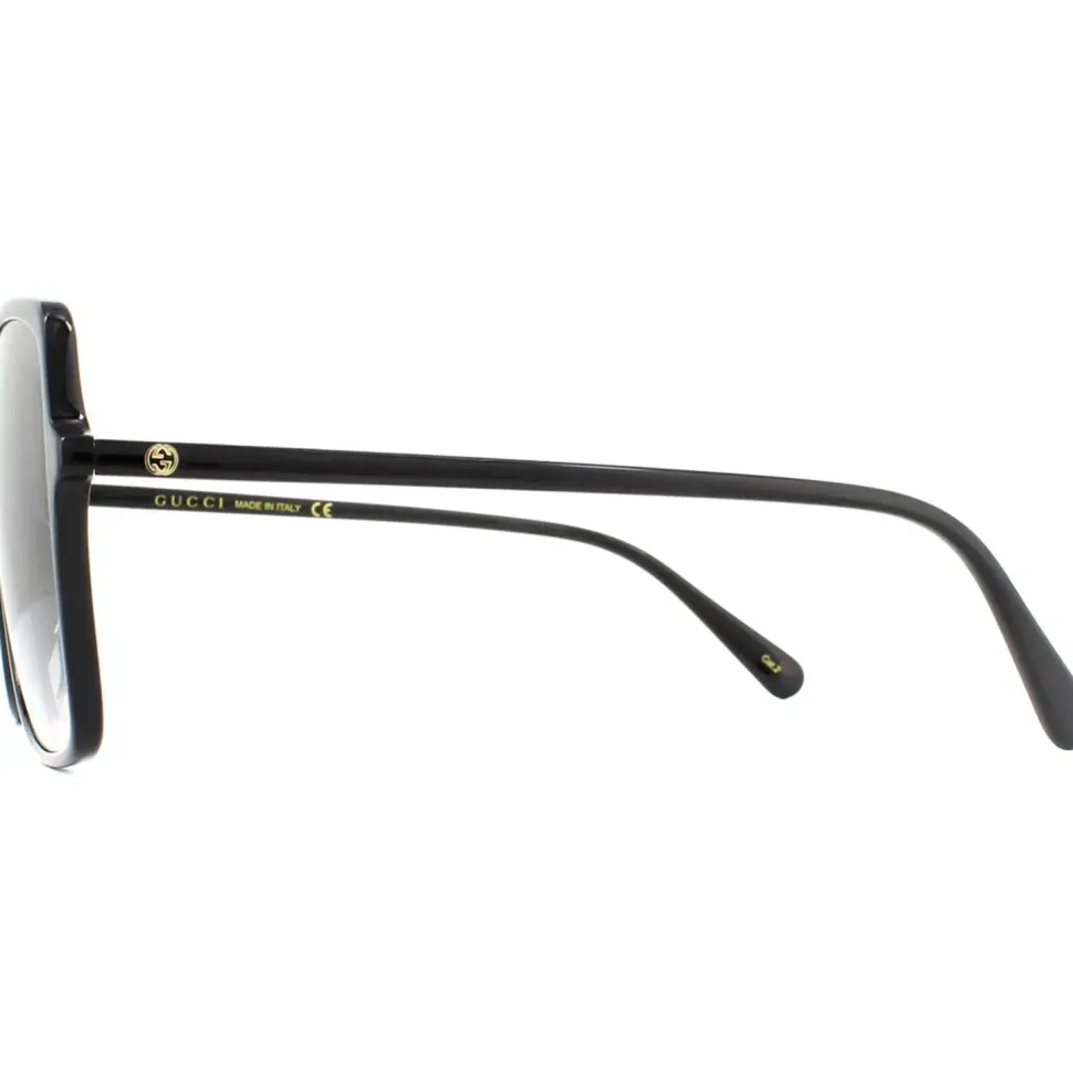Square Black Grey Gradient Sunglasses