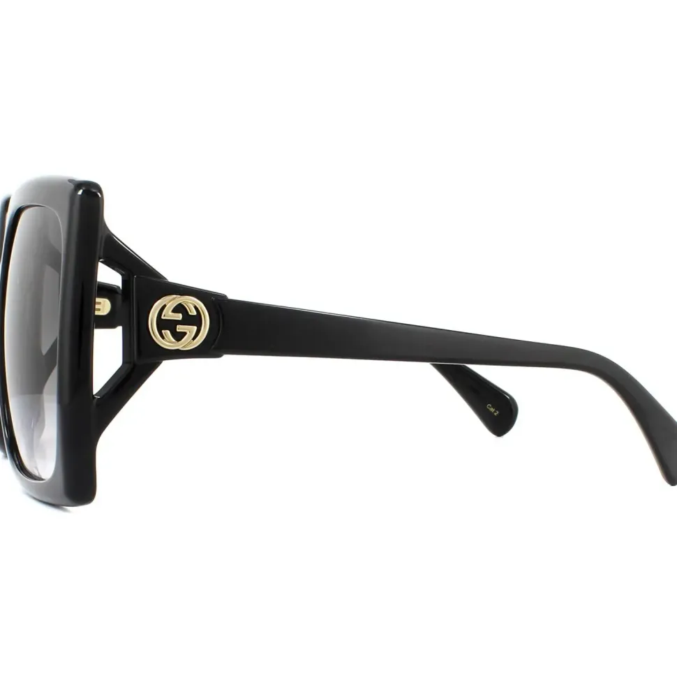 Square Black Grey Gradient Sunglasses