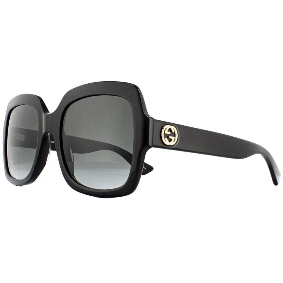 Square Black Grey Gradient Sunglasses GG0036SN