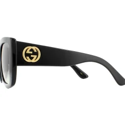 Square Black Grey Gradient Sunglasses GG0141SN