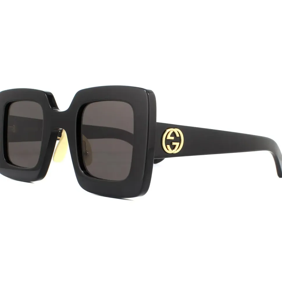 Square Black Grey Sunglasses