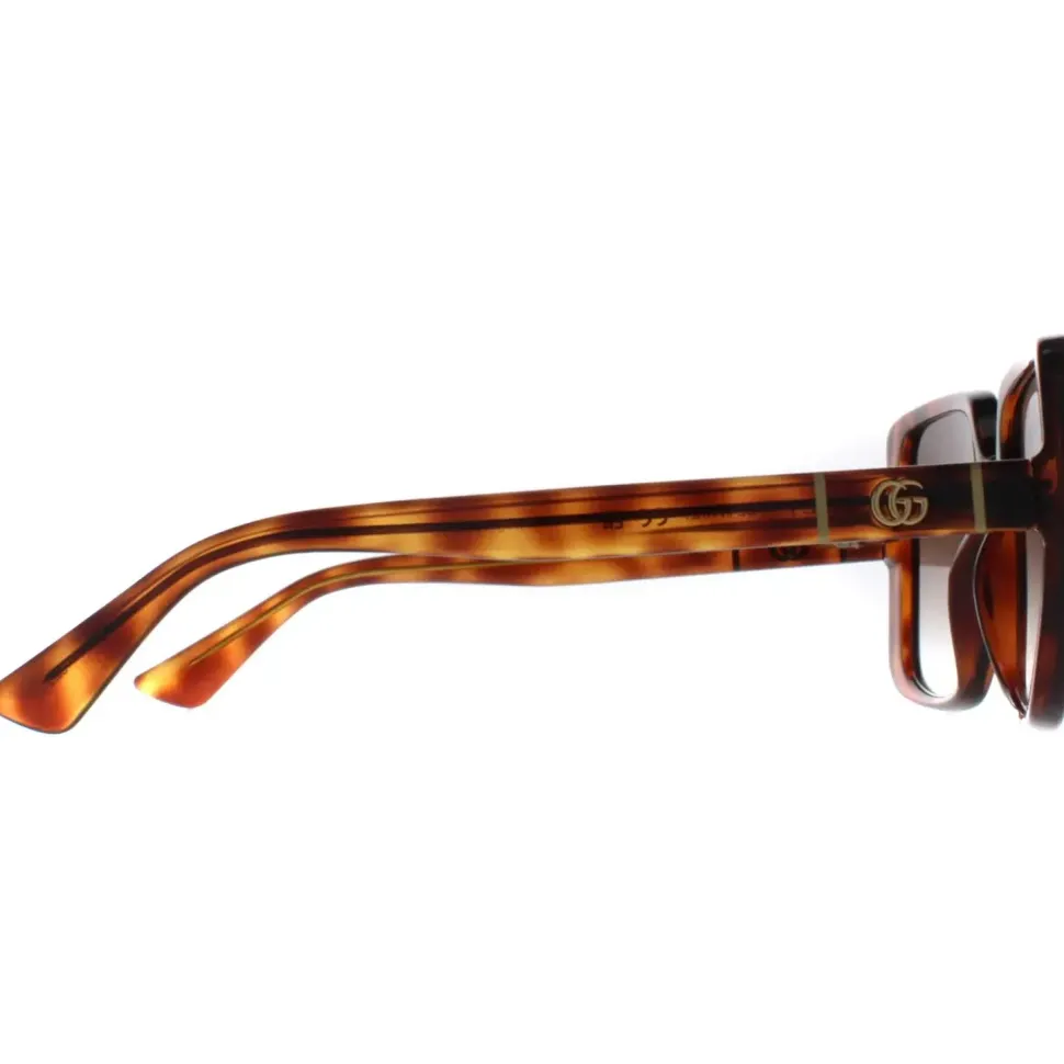 Square Dark Havana Brown Gradient GG0632S