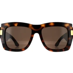 Square Dark Havana with Gold Brown GG1688S