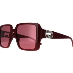 Square Gold Brown Gradient Sunglasses