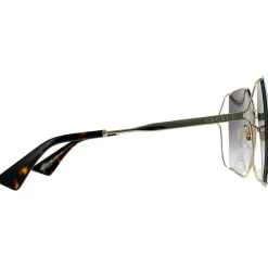 Square Gold Grey Gradient Sunglasses