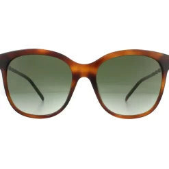 Square Havana Green Gradient Sunglasses