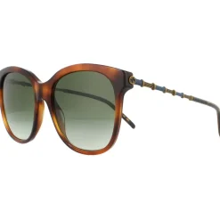 Square Havana Green Gradient Sunglasses