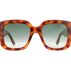Square Havana Green Sunglasses