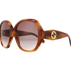 Square Havana Red Gradient Sunglasses