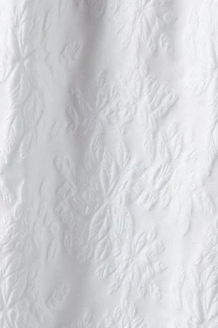 Square Neck Jacquard Maxi Wedding Dress
