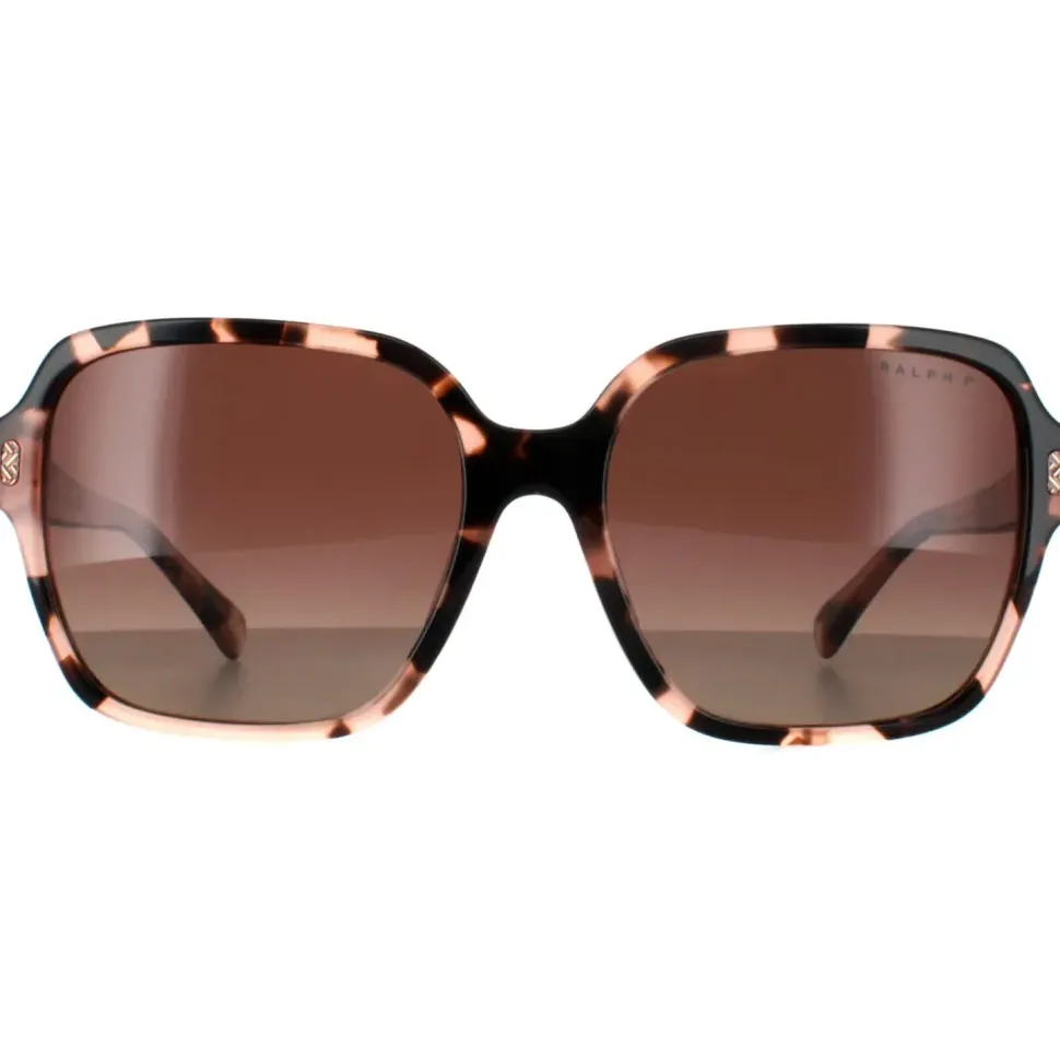 Square Shiny Pink Havana Brown Gradient Polarized RA5304U