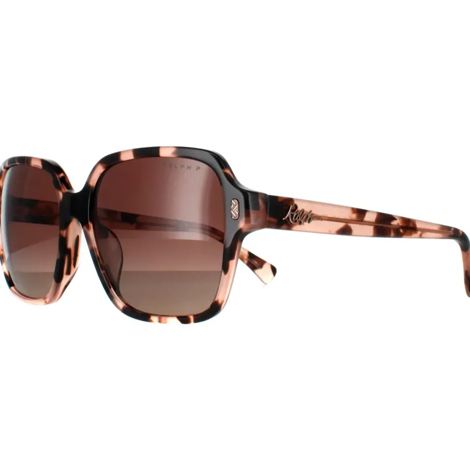 Square Shiny Pink Havana Brown Gradient Polarized RA5304U