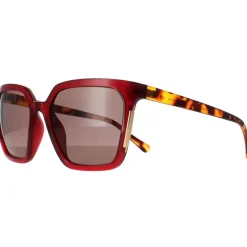 Square Transparent Burgundy Brown Allington 6506