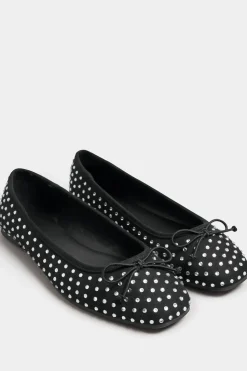 Standard Fit Diamante Ballerina Pumps