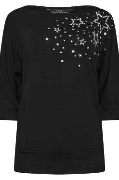 Star Diamante Embellished Top