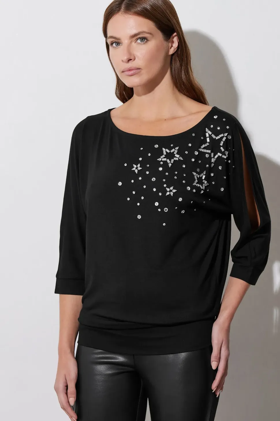 Star Diamante Embellished Top