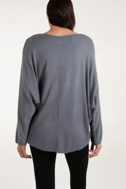 Star Metallic Braid Batwing Jumper