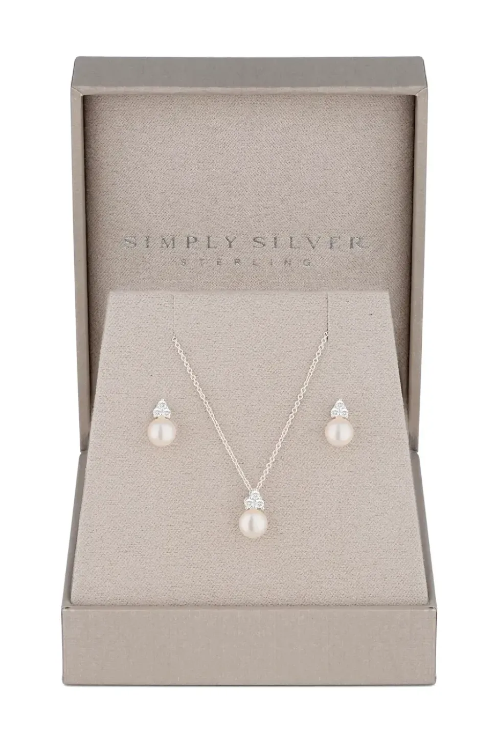 Sterling Silver 925 Freshwater Pearl Set - Gift Boxed