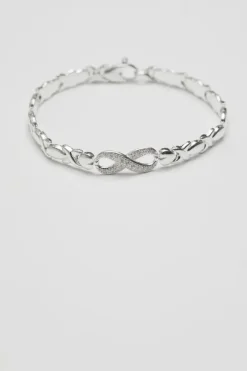 Sterling Silver 925 Infinity Kiss Bracelet